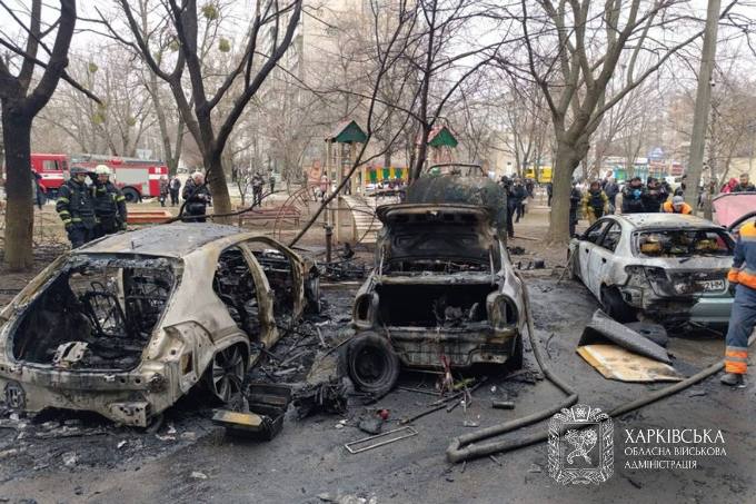 наслідки обстрілу харкова